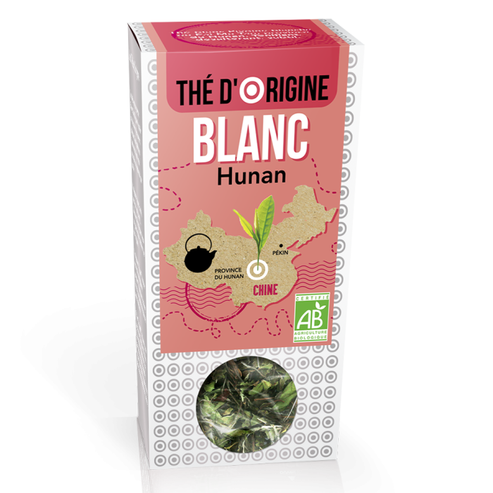 Thé blanc Pivoine Blanche - Thés d'Origine - Aromandise - face