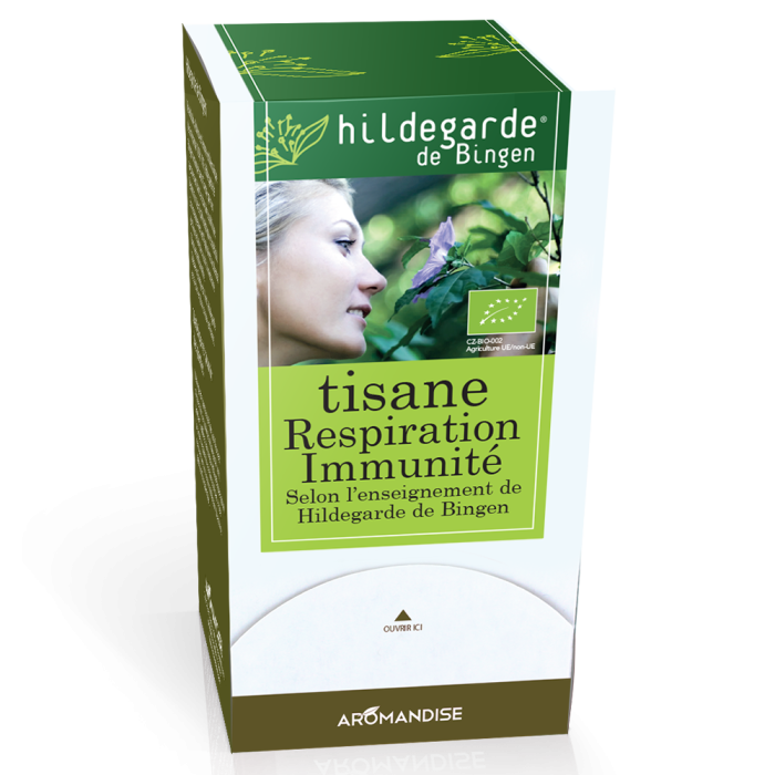 Tisane Respiration Immunité - Hildegarde de Bingen - Aromandise - packaging