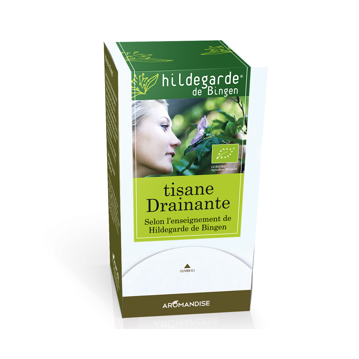 Tisane drainante Hildegarde sachets - Hildegarde de Bingen - Aromandise - produit