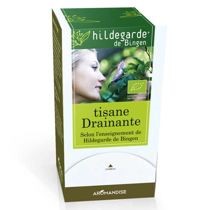 Tisane drainante Hildegarde sachets - Hildegarde de Bingen - Aromandise - produit