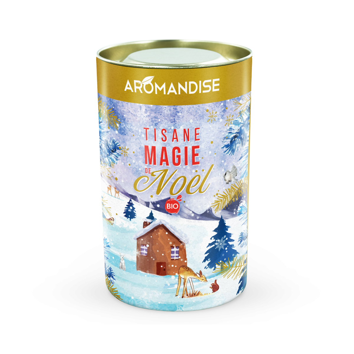 Tisane festive magie noël Hildegarde - Tisane de fêtes - Aromandise - face