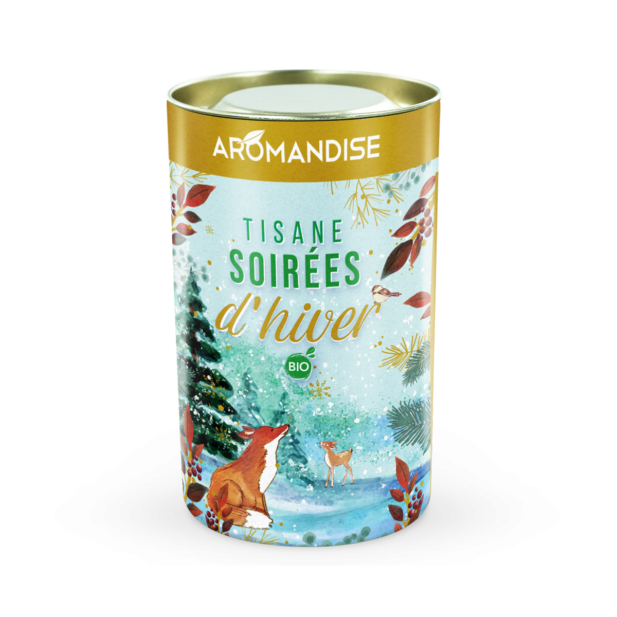 Tisane festive soirées d'hiver Hildegarde - Tisane de Fêtes - Aromandise - face