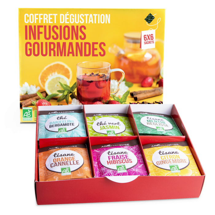 Coffret dégustation - Thés et tisanes gourmandes - Aromandise