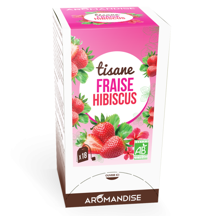 Tisane fraise - Tisanes Gourmandes - Aromandise - produit av