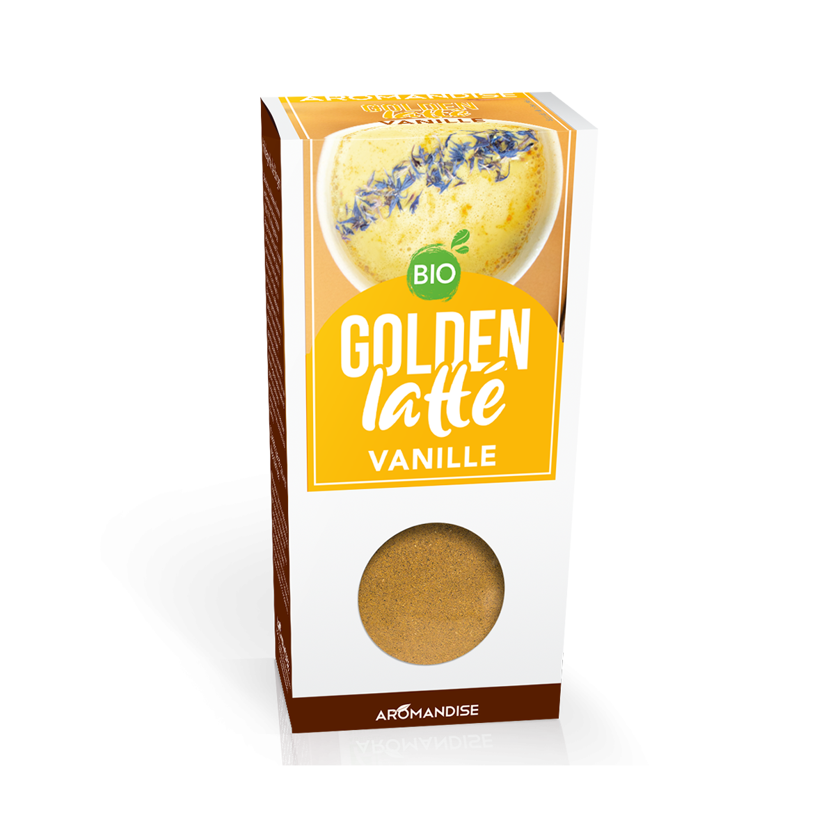 Curcuma Latte - Vanille - Aromandise - packaging - face
