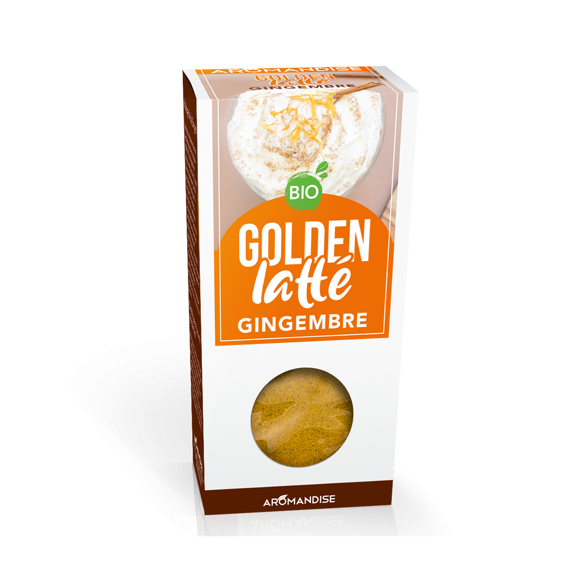 Curcuma Latte - Gingembre - Aromandise - packaging - face