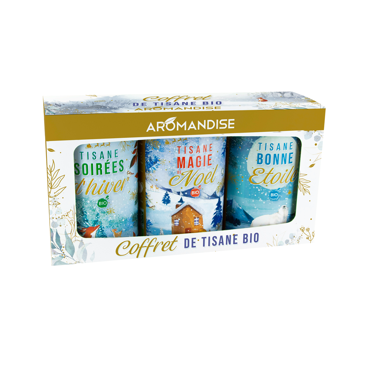 Coffret Tisanes Festives Hivernales bio - Aromandise