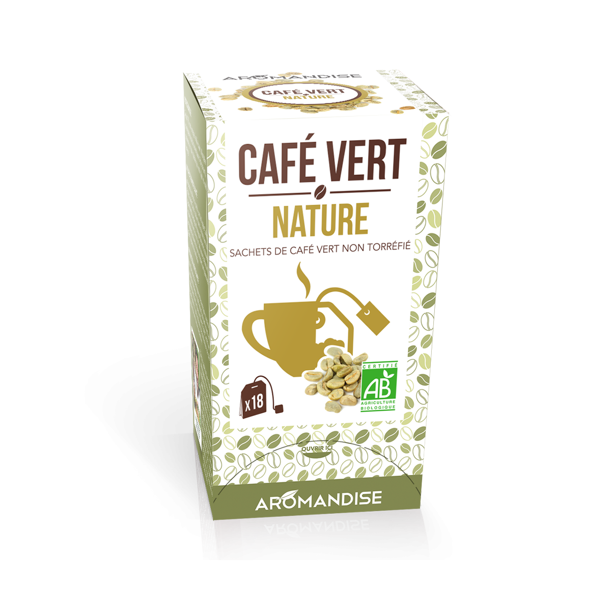 Café vert nature - Aromandise - Packaging