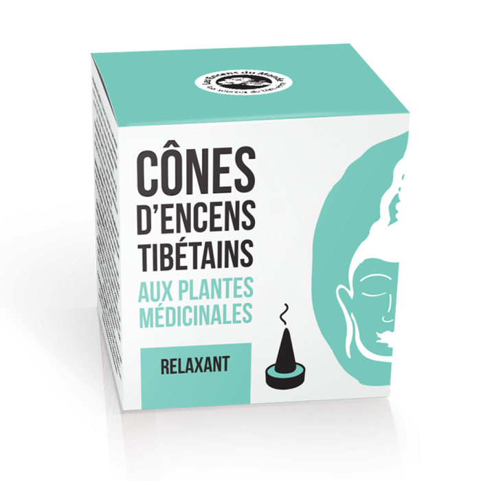 Relaxant - Encens Tibétain - Cônes - Les Encens du Monde - Aromandise - face