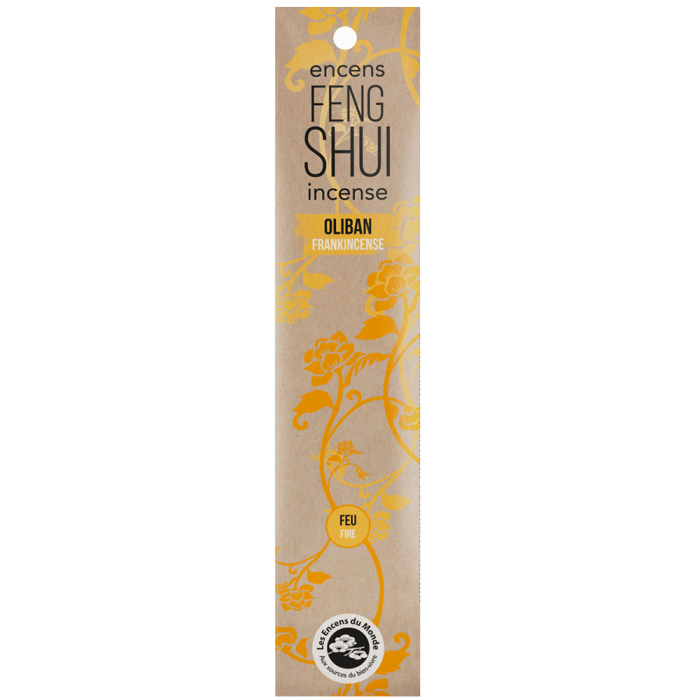 Encens Feng Shui élément feu - Oliban - Les Encens du Monde - Aromandise - packaging av