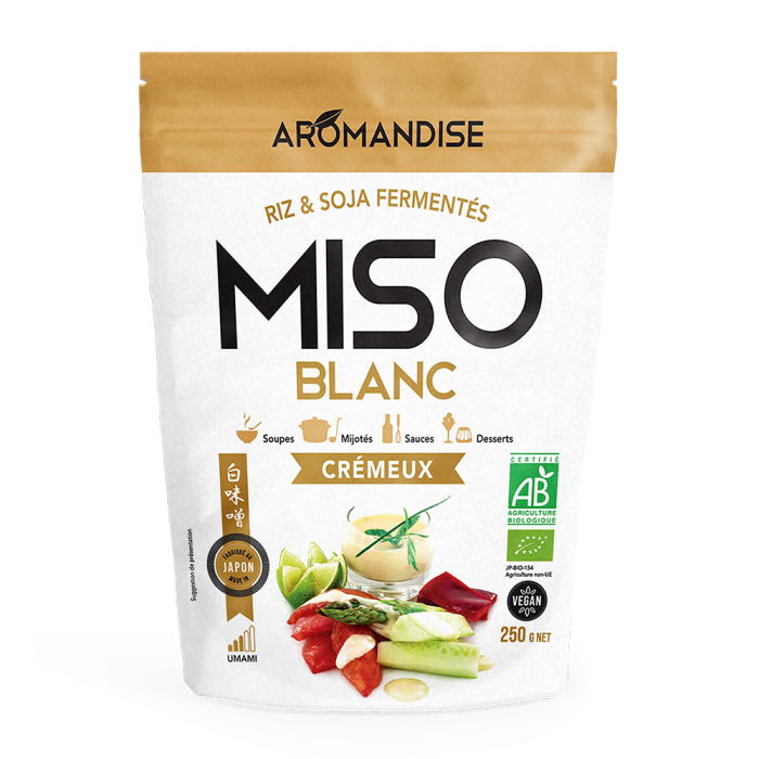Miso Blanc Crémeux - épicerie japonaise - Aromandise - face