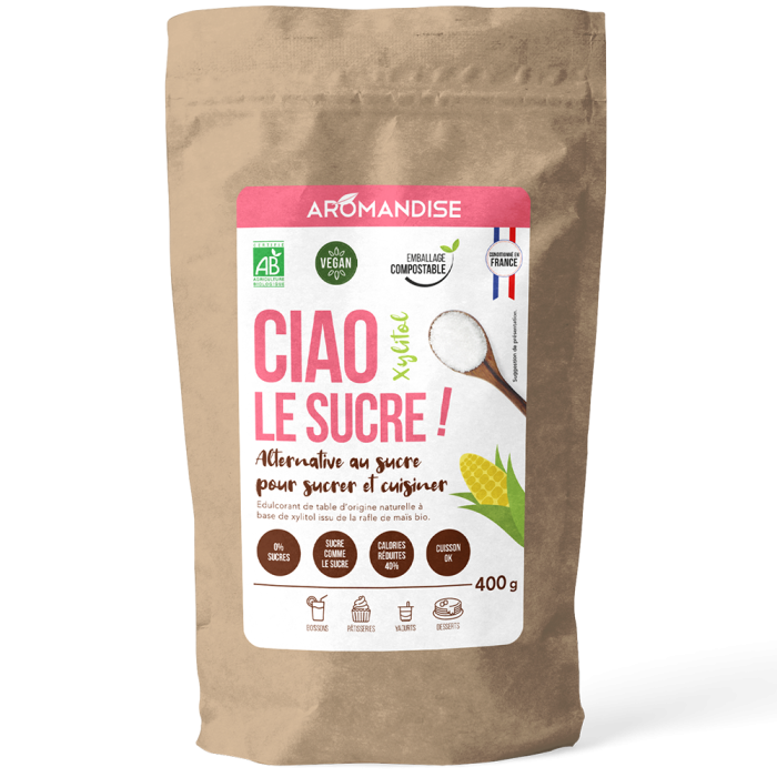 Ciao le sucre xylitol - face - aromandise