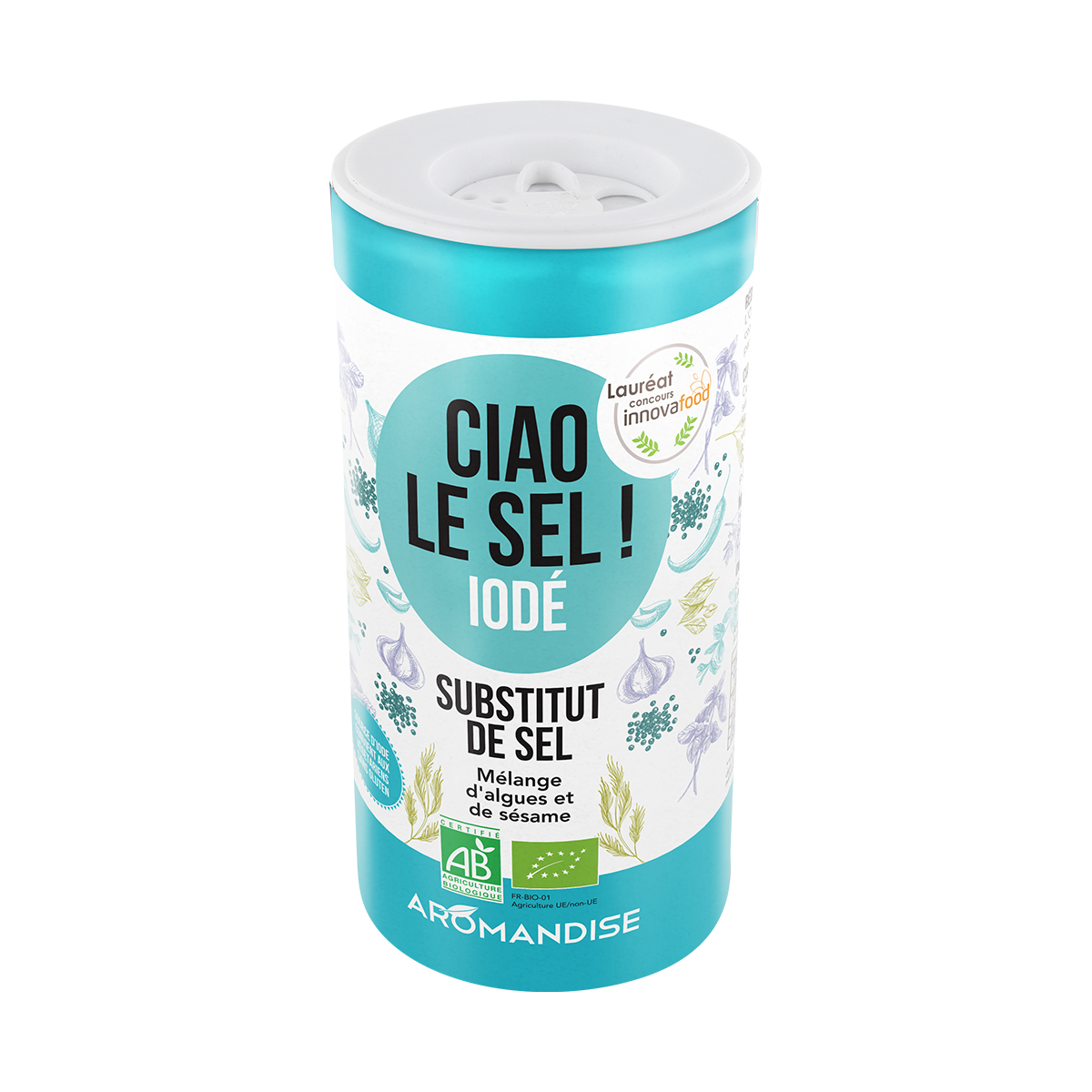 Ciao le sel Iodé - Substituts de sel - Aromandise - packaging