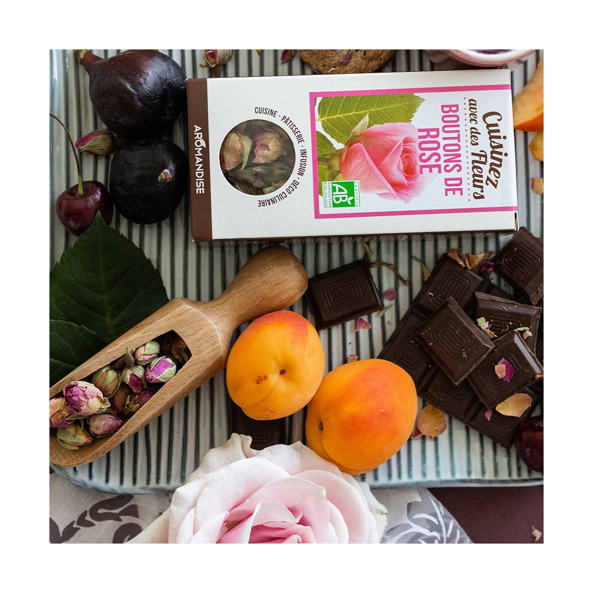 Cristaux D'huiles Essentielles Baies Roses Aromandise - 10 G - Pour La Cuisine - Neuf Sous Emballage