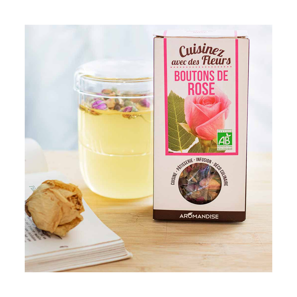 Cristaux D'huiles Essentielles Baies Roses Aromandise - 10 G, Pour Cuisine, Neuf Sous Emballage