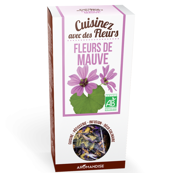 Fleurs de mauve - Fleurs de mauve - Fleurs à croquer - Aromandise - Packaging