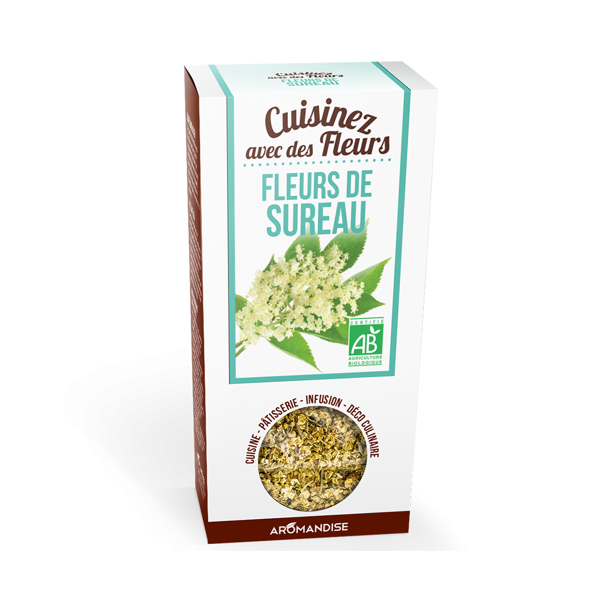Fleurs de sureau - Fleurs à croquer - Aromandise - Packaging