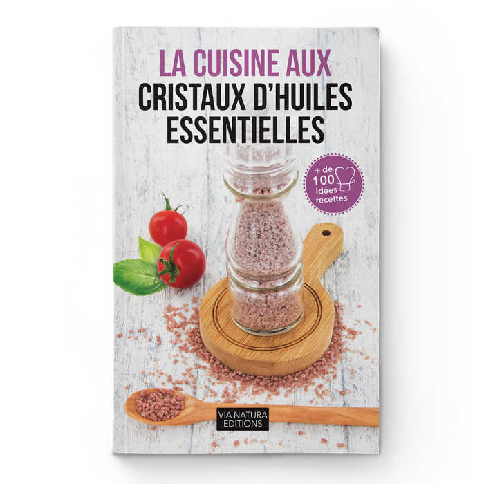 Livre recettes Cristaux d'Huiles Essentielles - Aromandise - couverture