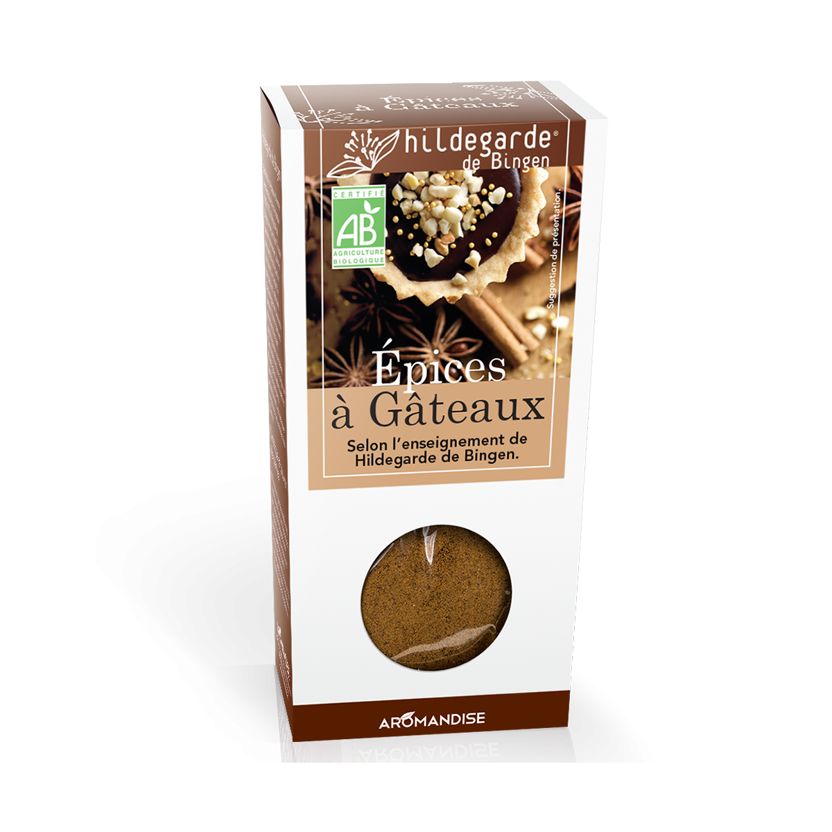 Epices à gâteaux - Hildegarde - Aromandise - Packaging et produit