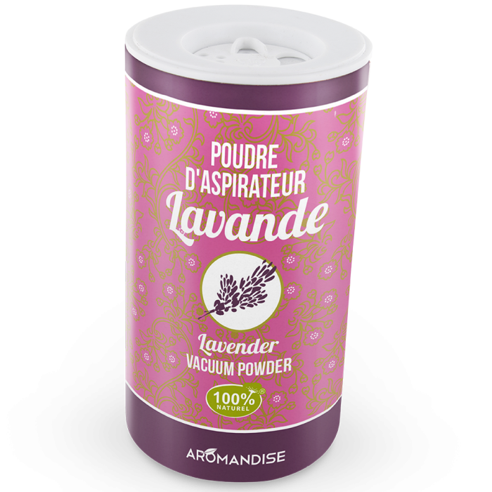 Poudre d'aspirateur lavande - Senteurs à vivre - Aromandise - Produit