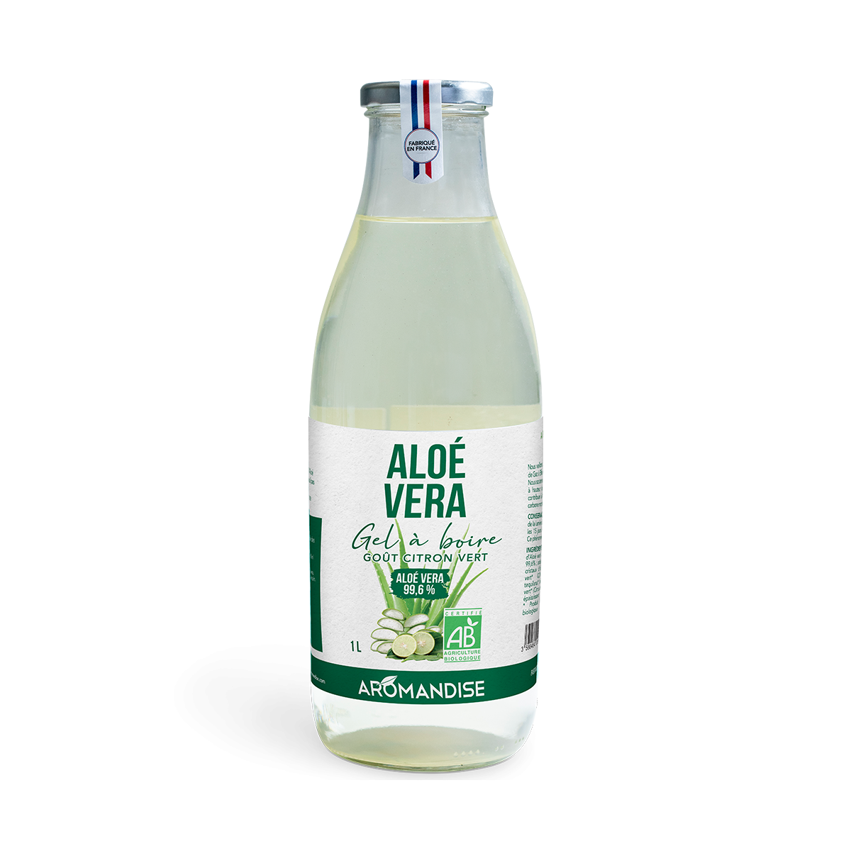 Gel à boire Aloé Véra et citron vert 1L