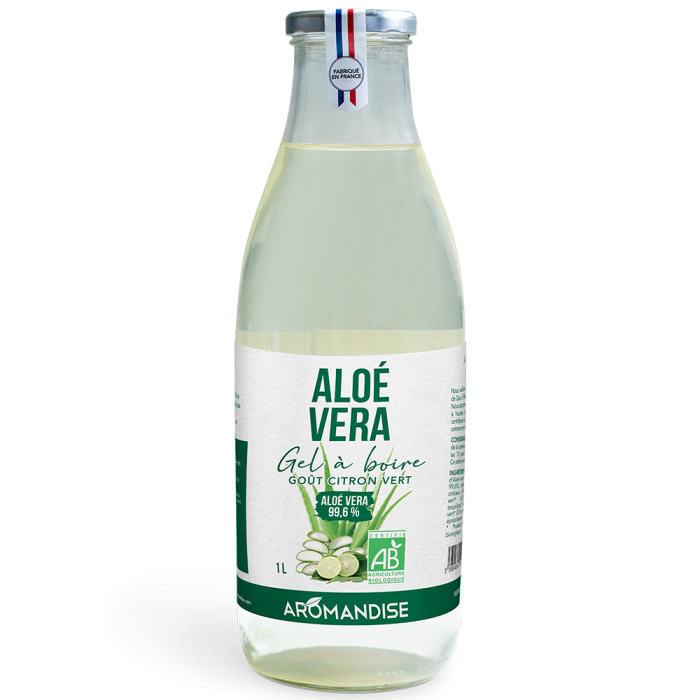 Gel à boire Aloé Véra et citron vert 1L