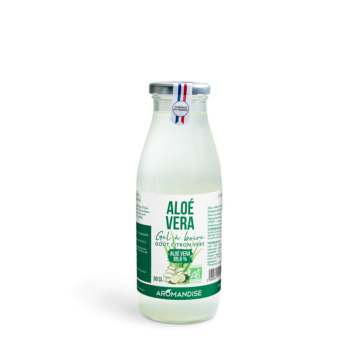 Gel à boire Aloé Véra et citron vert 0,50 L