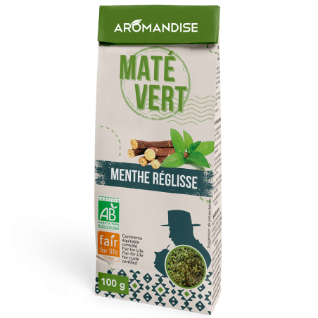 maté gourmand menthe réglisse - face - Aromandise