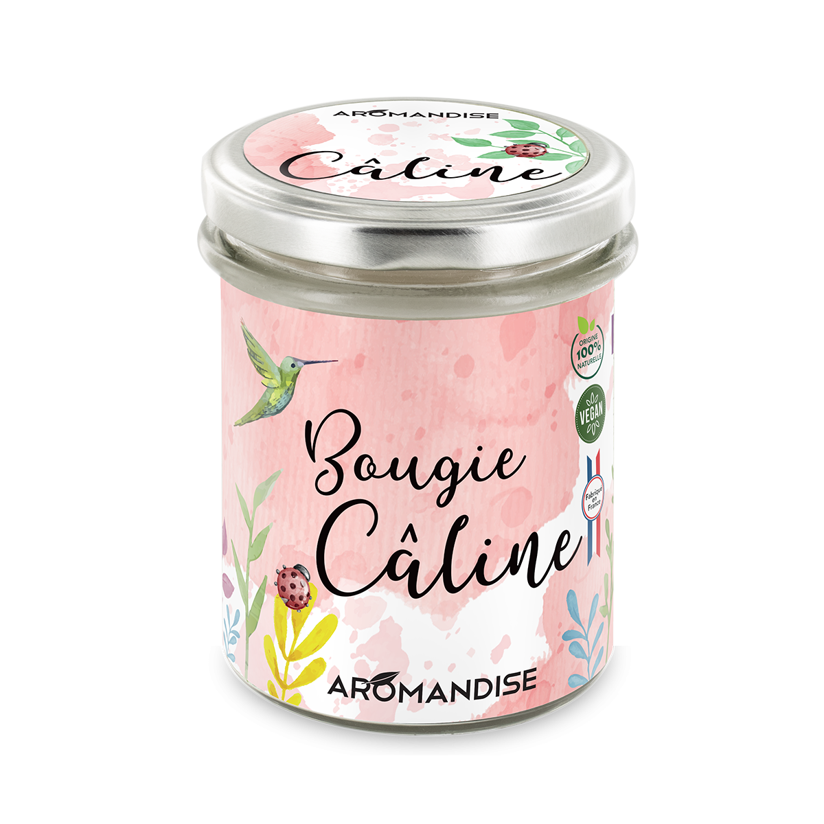 Bougie Câline - bougie d'ambiance - face - Aromandise