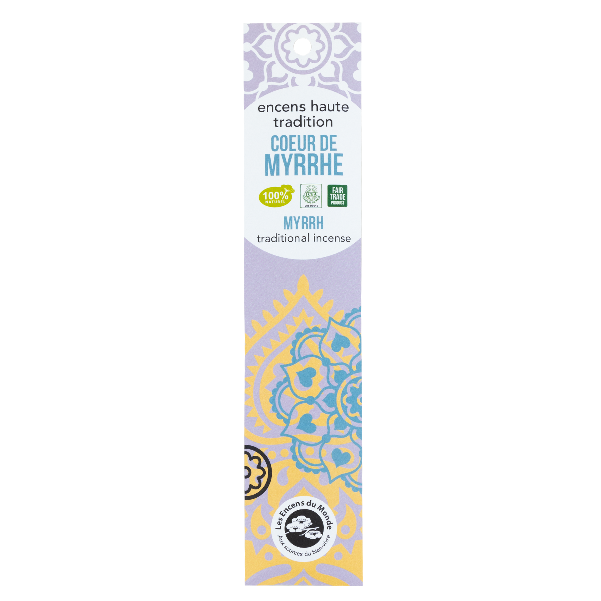 Encens Indien Haute Tradition - Myrrhe - Les Encens du monde - Aromandise - Packaging