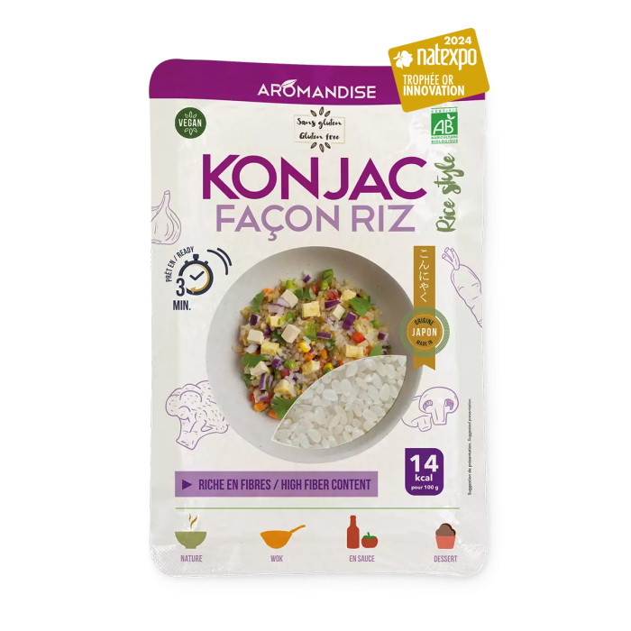 Konjac façon Riz - Epicerie - Aromandise - trophée or innovation