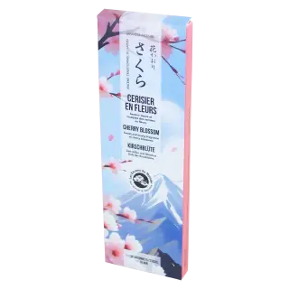 Encens japonais cerisier en fleurs face