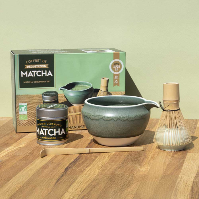 Coffret Matcha de Cérémonie bol Jade - Ambiance - Aromandise