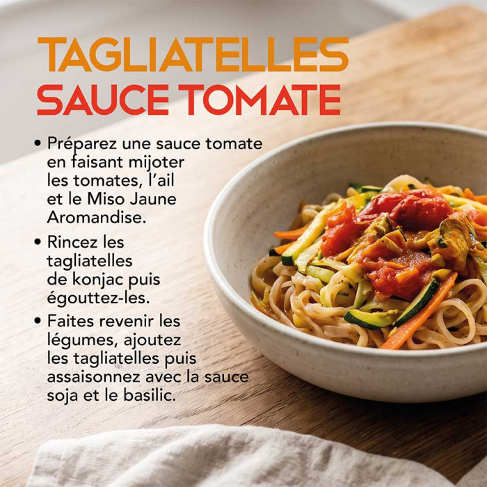 Tagliatelles de Konjac - Utilisation - Aromandise