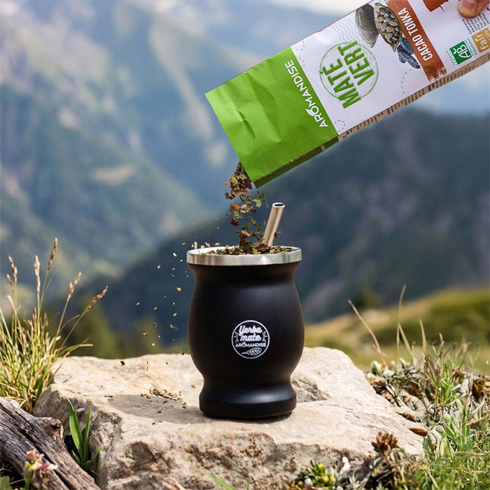 Maté gourmand cacao tonka - ambiance - Aromandise