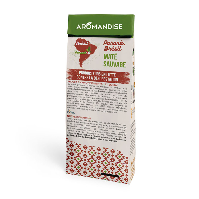 Maté gourmand cacao tonka - dos - Aromandise