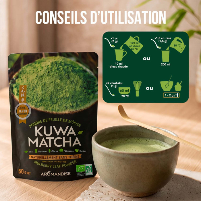 Poudre Kuwa Matcha - Conseils - Aromandise