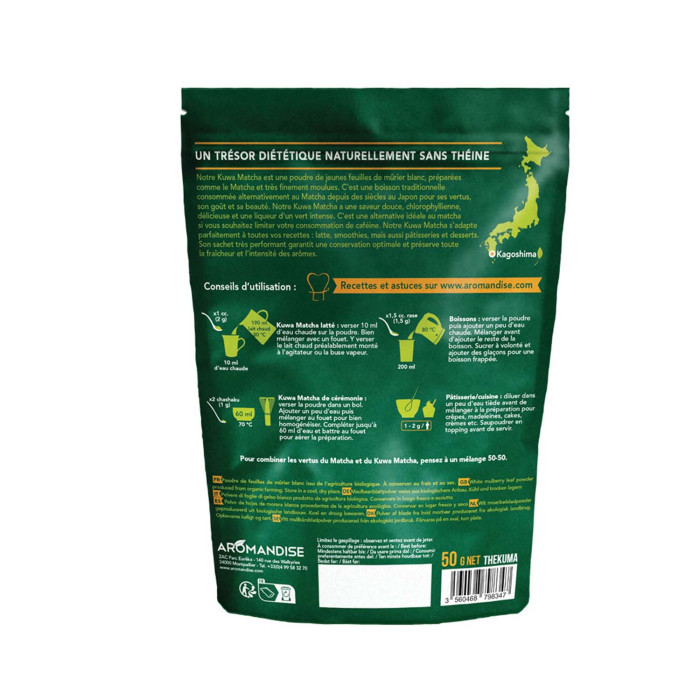 Poudre Kuwa Matcha - Dos - Aromandise