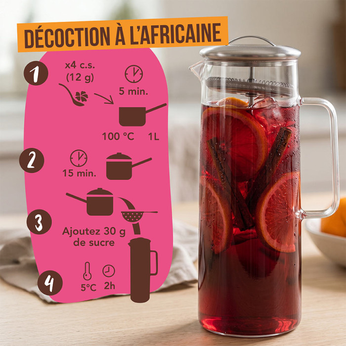 Pétales d'hibiscus - Fleurs à croquer - Aromandise - Informations