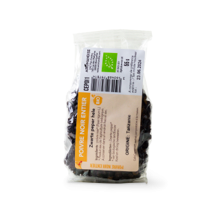 POIVRE NOIR ENTIER sachet zéro plastique - face - Aromandise
