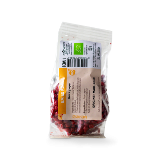 BAIES ROSES sachet zéro plastique - face - Aromandise
