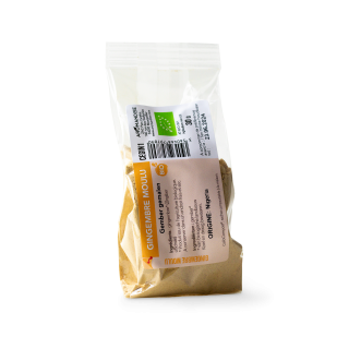 GINGEMBRE MOULU sachet zéro plastique - face