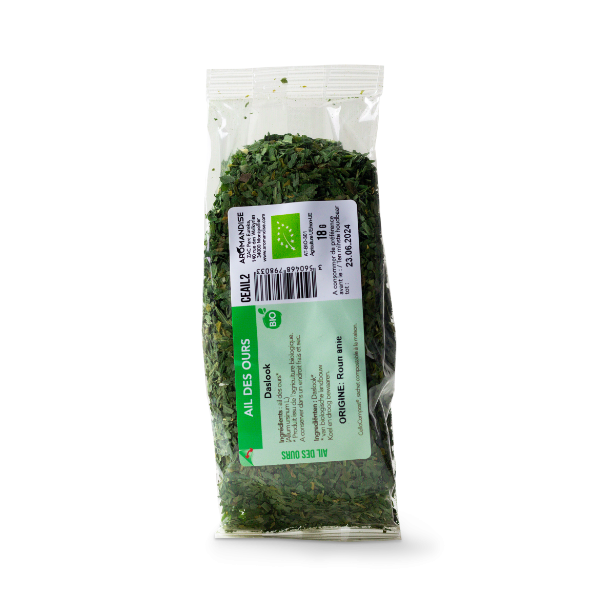 AIL DES OURS sachet zéro plastique - face