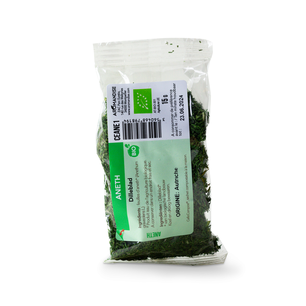 ANETH sachet zéro plastique - face