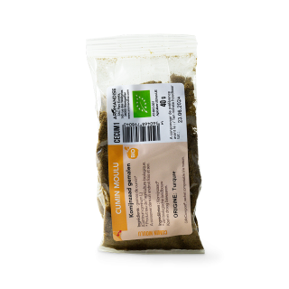 CUMIN MOULU sachet zéro plastique - face