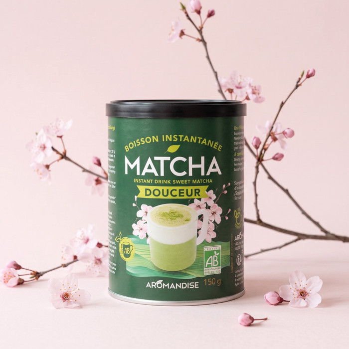 Matcha Douceur Bio - Face - Aromandise