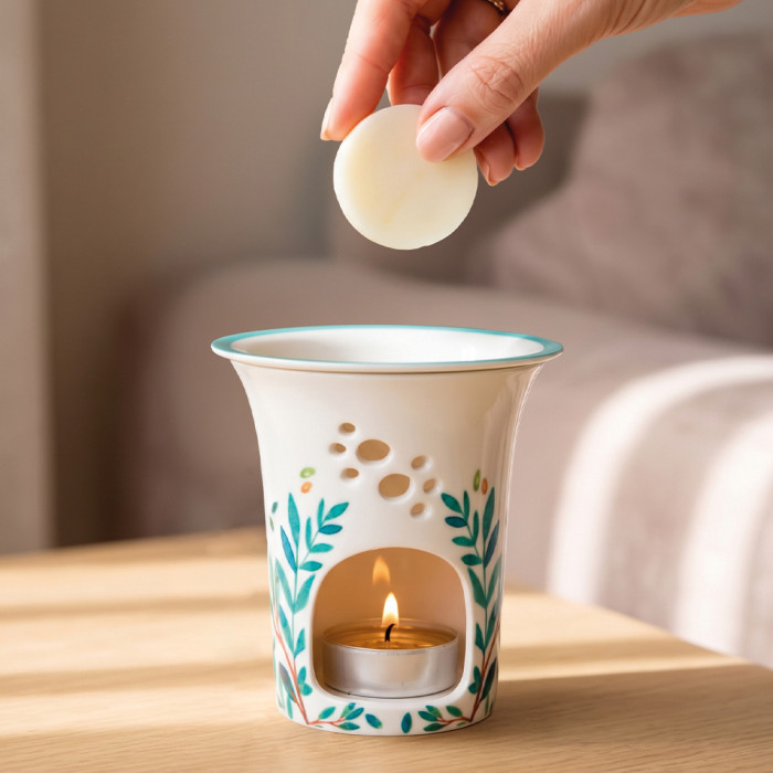 Diffuseur Jasmin en porcelaine pour résines - Les Encens du Monde - Ambiance