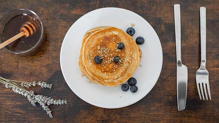 Pancakes végan au Kinako