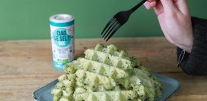 gaufres aux épinards et ciao le sel iodé