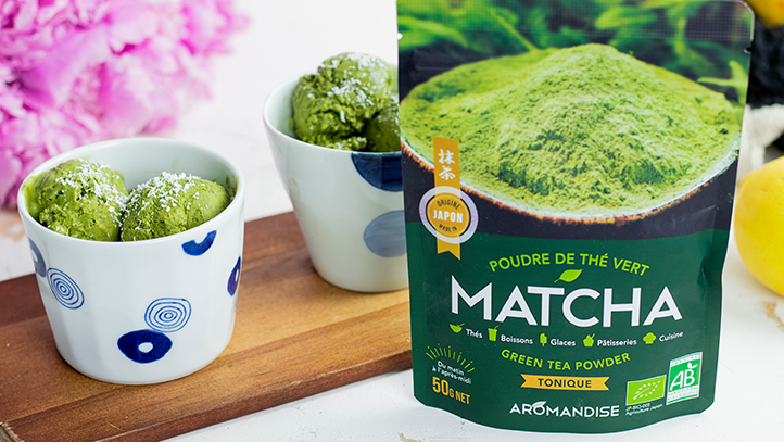 Glace Matcha vanille - Le Blog d'Aromandise